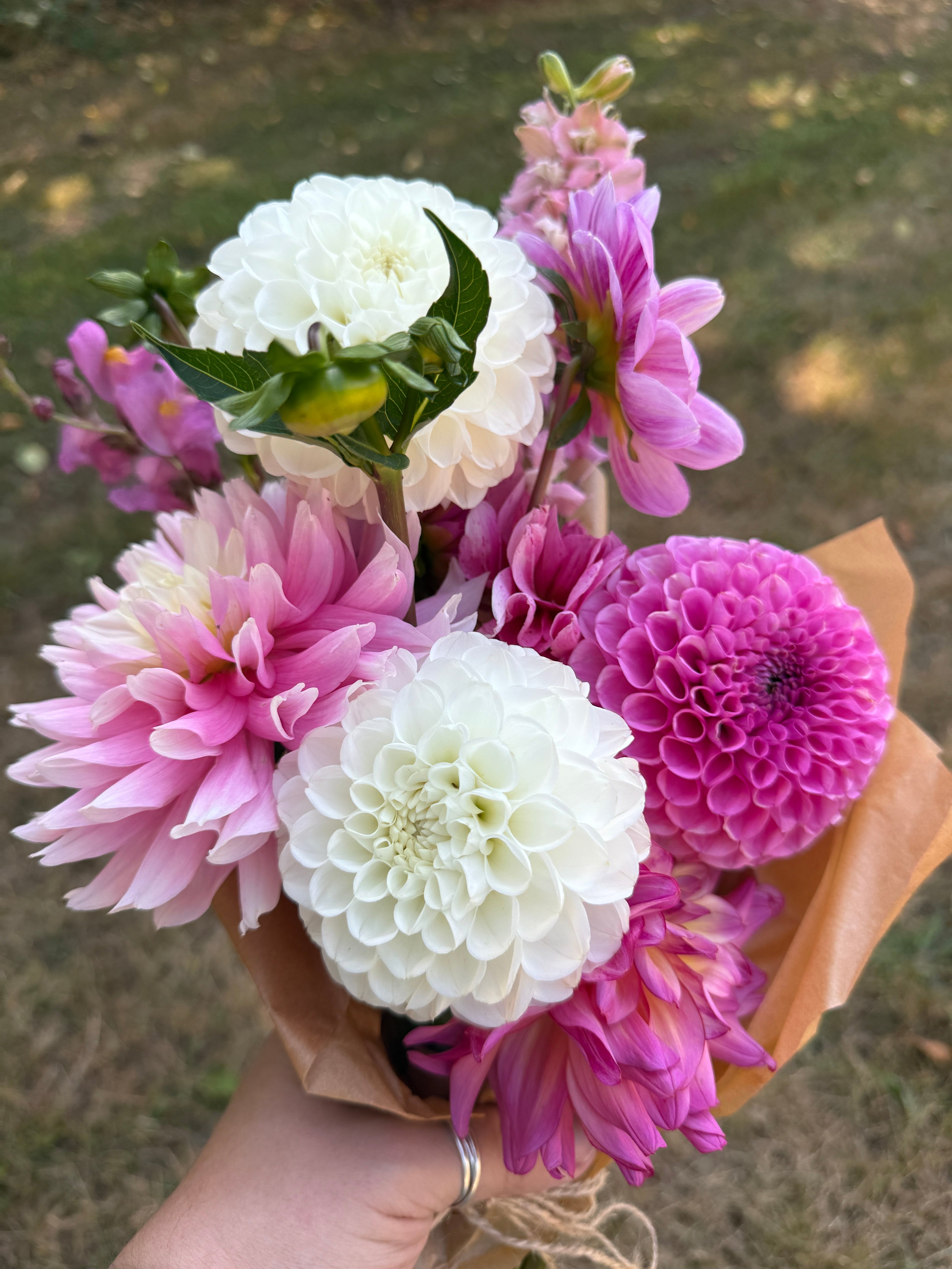 Cut to order flower buckets & bouquets