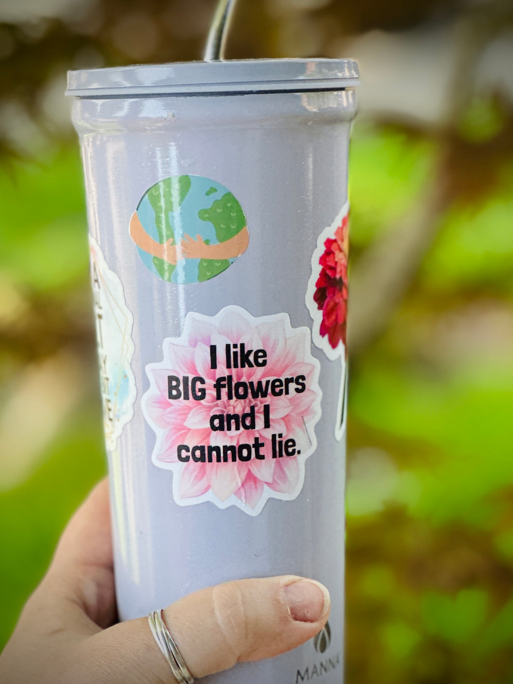 “I like BIG flowers and I cannot lie” vinyl sticker