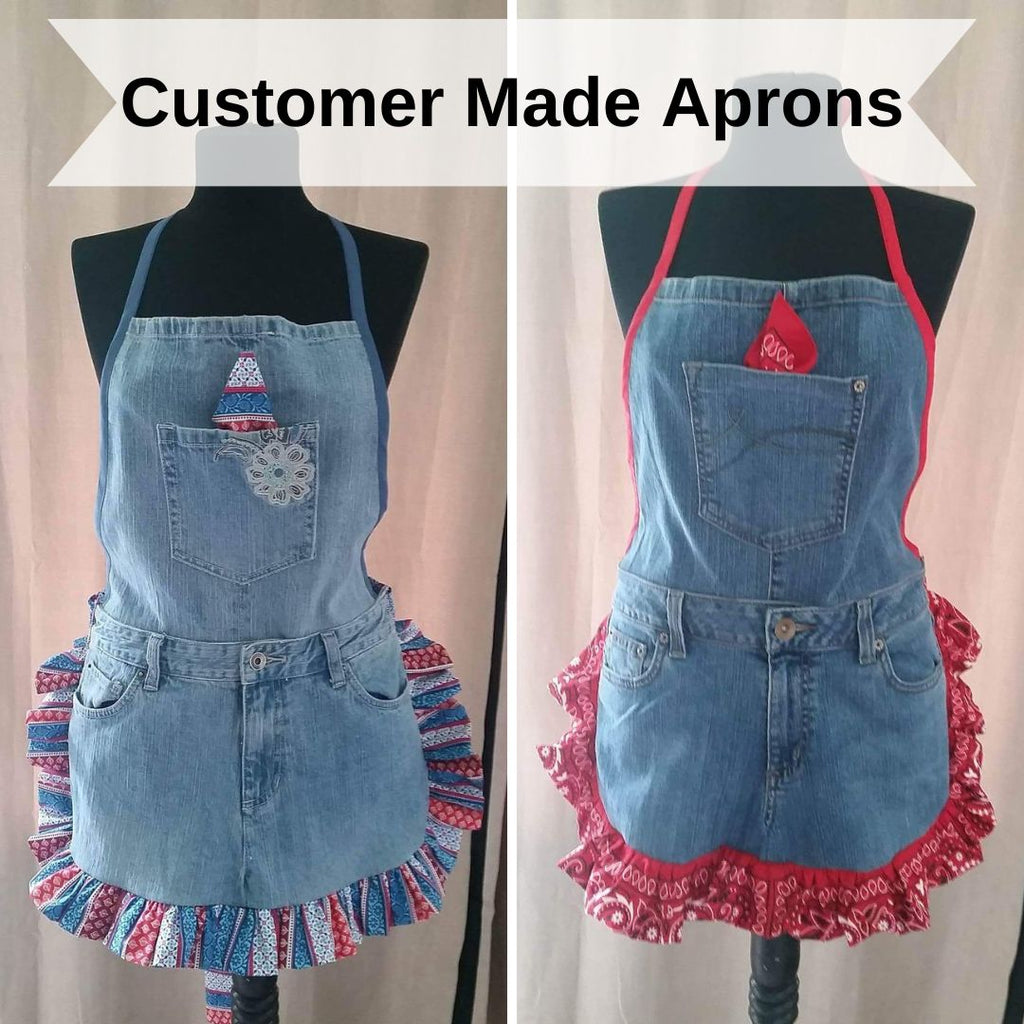 Upcycled Jean Apron Sewing Pattern (Downloadable PDF)